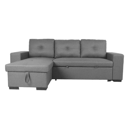 Corner sofa bed CARITA gray 