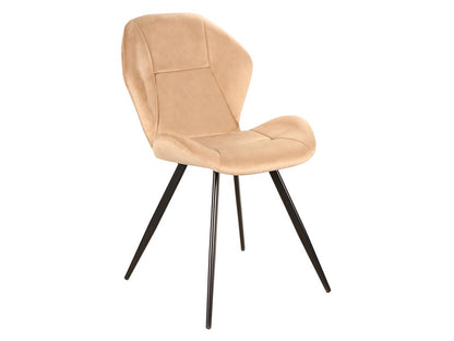 Chair GINGER VELVET BLACK FRAME / BEIGE BLUVEL 28