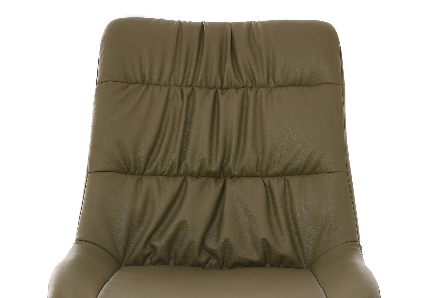 LOU Chair BLACK FRAME/OLIVE LEATHER SYNTHETIC. BUFFALO 10 