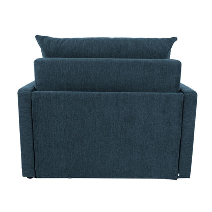 Lounge chair bed COLOGNE dark blue 