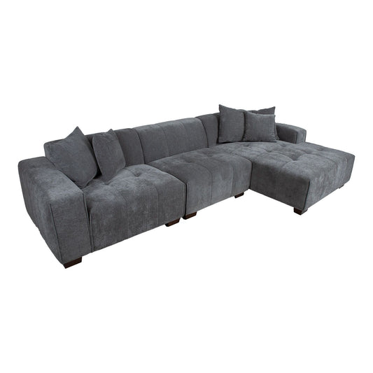 Corner sofa DAHLIA RC, gray