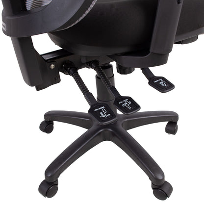 Work chair SAGA black/grey