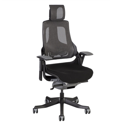 Work chair WAU black/grey 