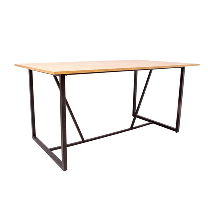 Table AMSTERDAM 160x90xH75cm, oak / black