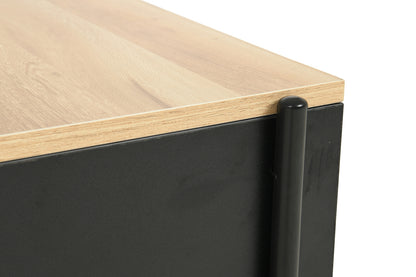 Coffee table KARINA A OAK TONE/BLACK MATTE 90X60X41