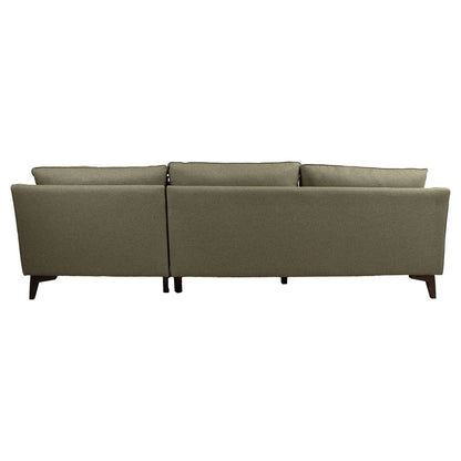 Corner sofa BIRGIT LS, olive green 