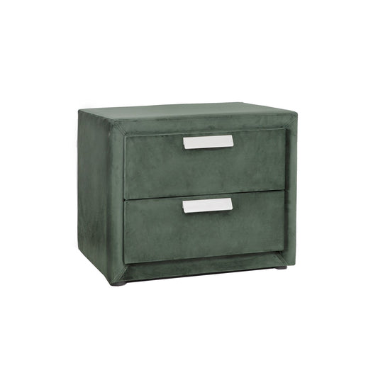 GRACE nightstand with 2 drawers, green