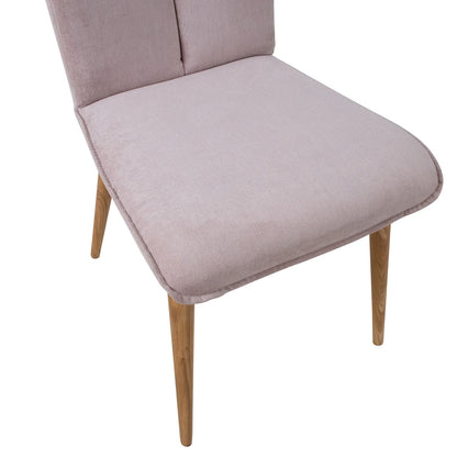 Chair NOVA 59x53.5xH92cm, greyish pink 