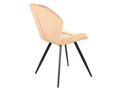 Chair GINGER VELVET BLACK FRAME / BEIGE BLUVEL 28