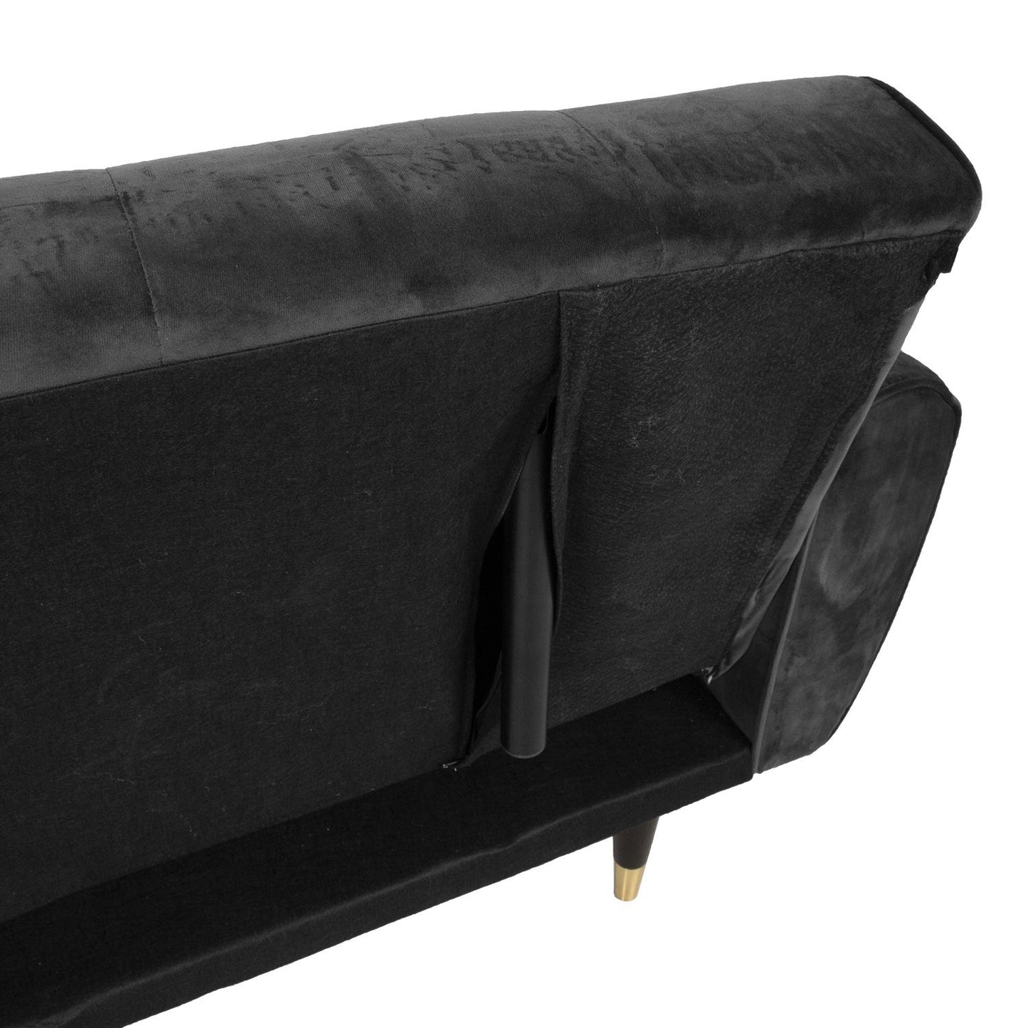 Sofa bed FALUN 214x83xH82cm, gray velvet