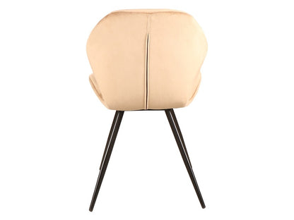 Chair GINGER VELVET BLACK FRAME / BEIGE BLUVEL 28