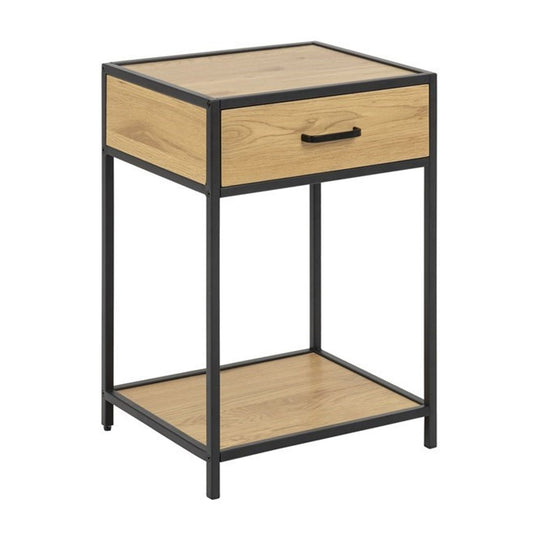 SEAFORD bedside table 42x35xH63cm, oak