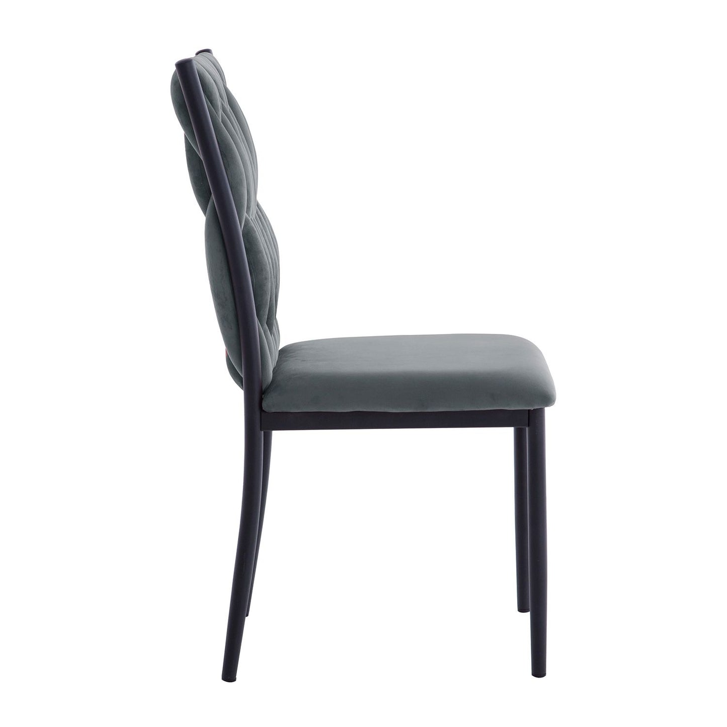 Chair EMORY, gray velvet 