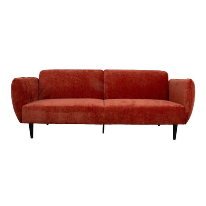 Sofa bed HERMES 3-seater, orange 