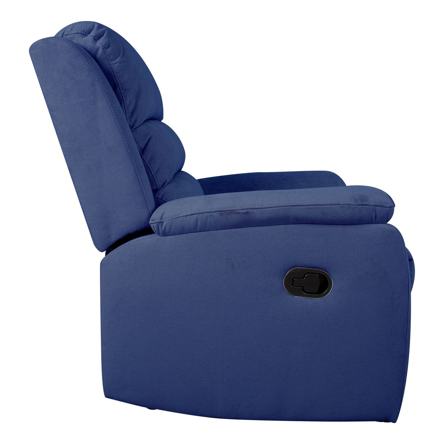 Leisure chair - recliner MANUEL, with manual mechanism, dark blue 