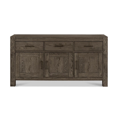 Chest of drawers TURIN with 3 drawers and 3 doors, color: smoky oak 