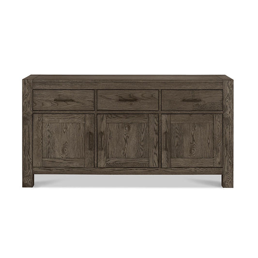 Chest of drawers TURIN with 3 drawers and 3 doors, color: smoky oak 