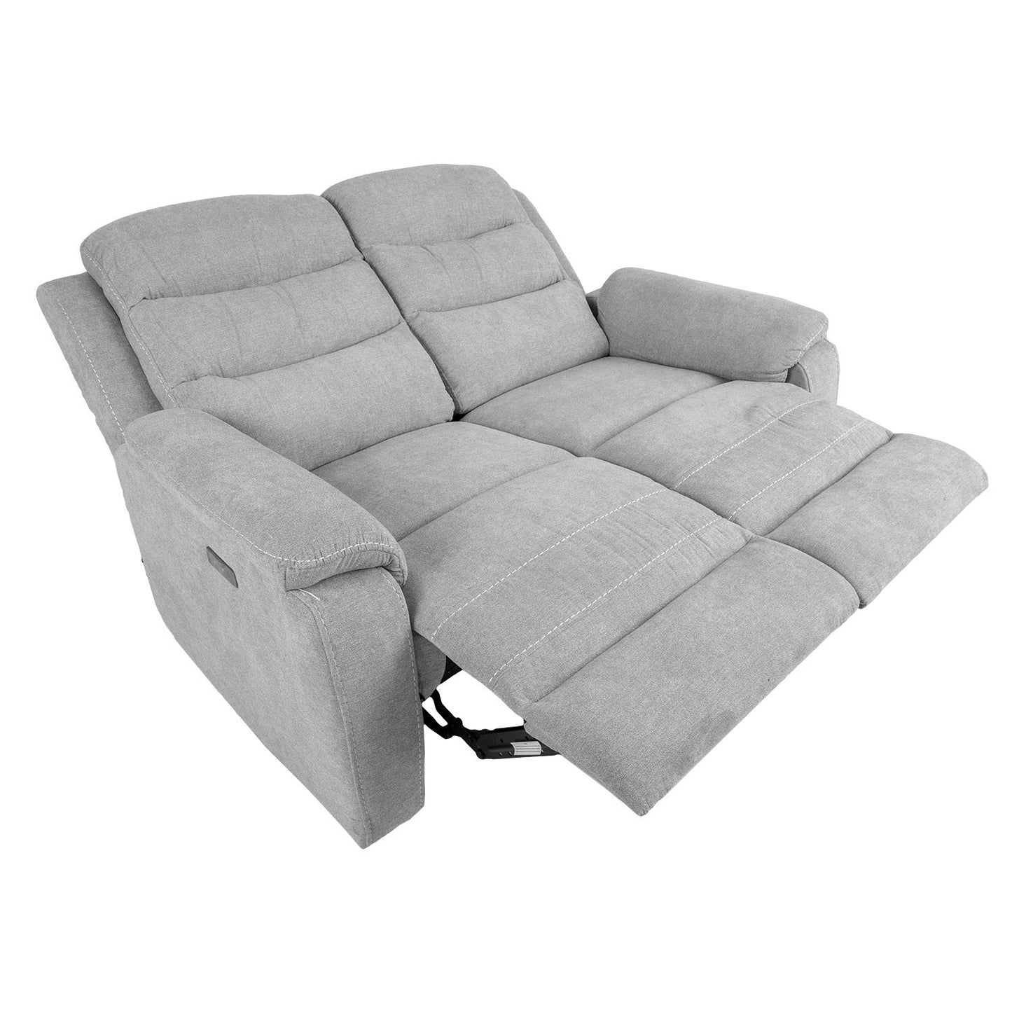 Sofa MIMI 2-seater 153x93xH102cm, electric sofa, light gray