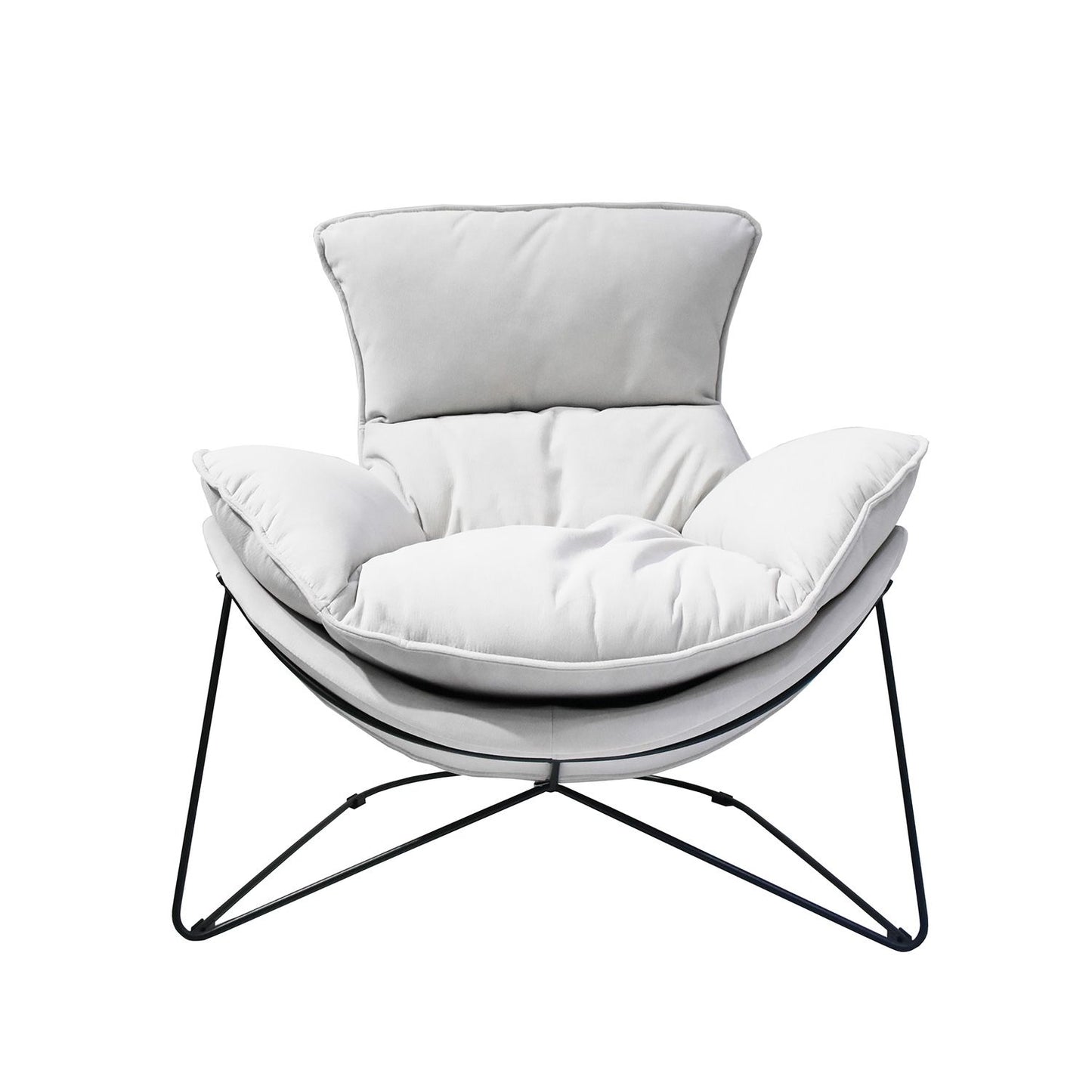 Lounge chair DIVA light gray 