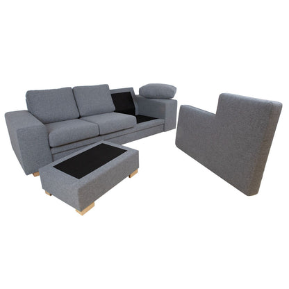 Corner sofa DAGMAR gray