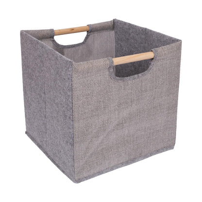 Basket MAX MILO 35x32xH34cm, gray 