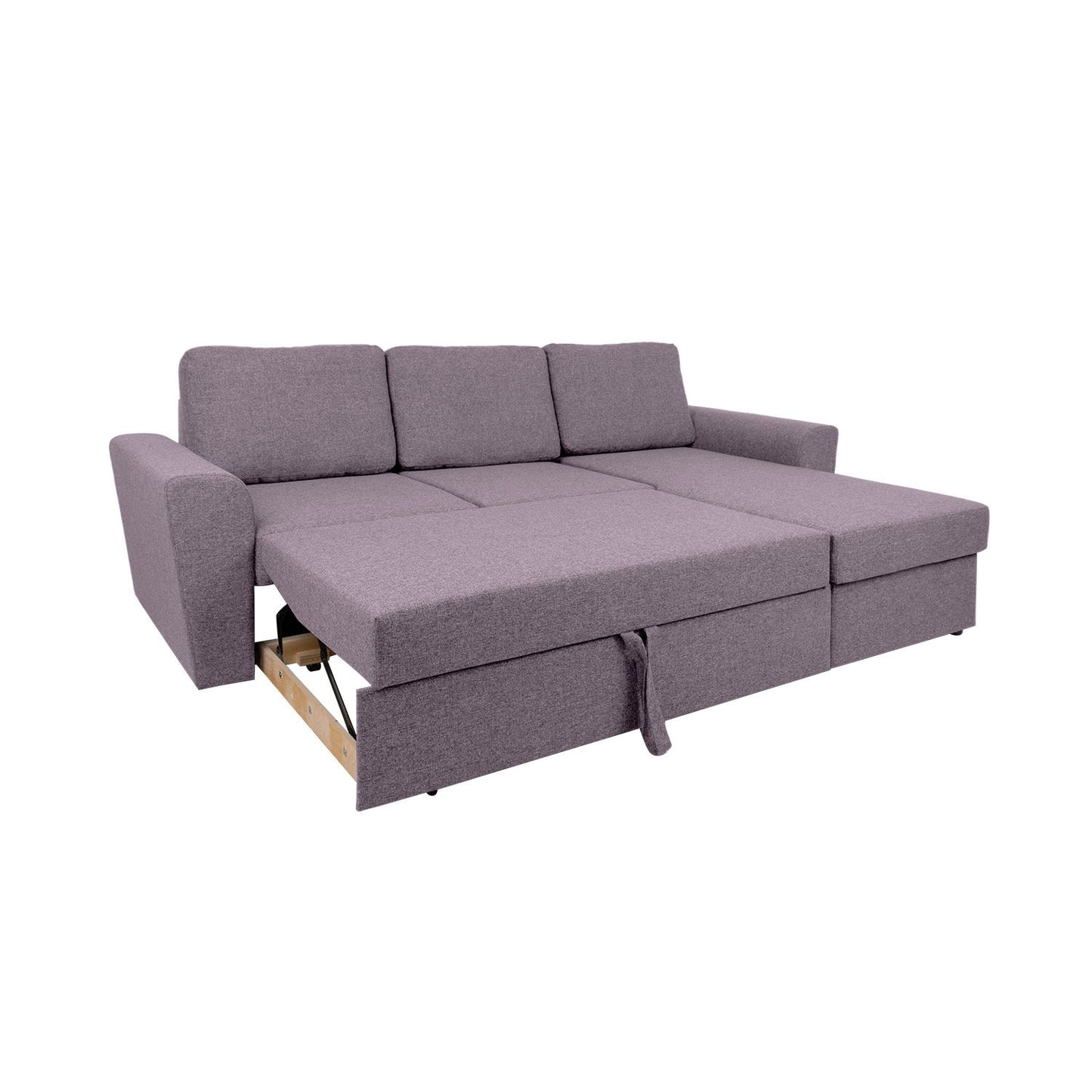 Corner pull-out sofa INGMAR retro pink