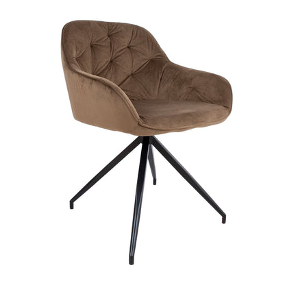 Chair BRIT, beige velvet 