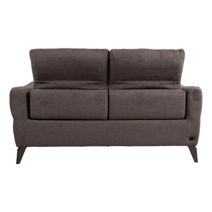 Regliner sofa CATHY 2-seater, electric, light brown