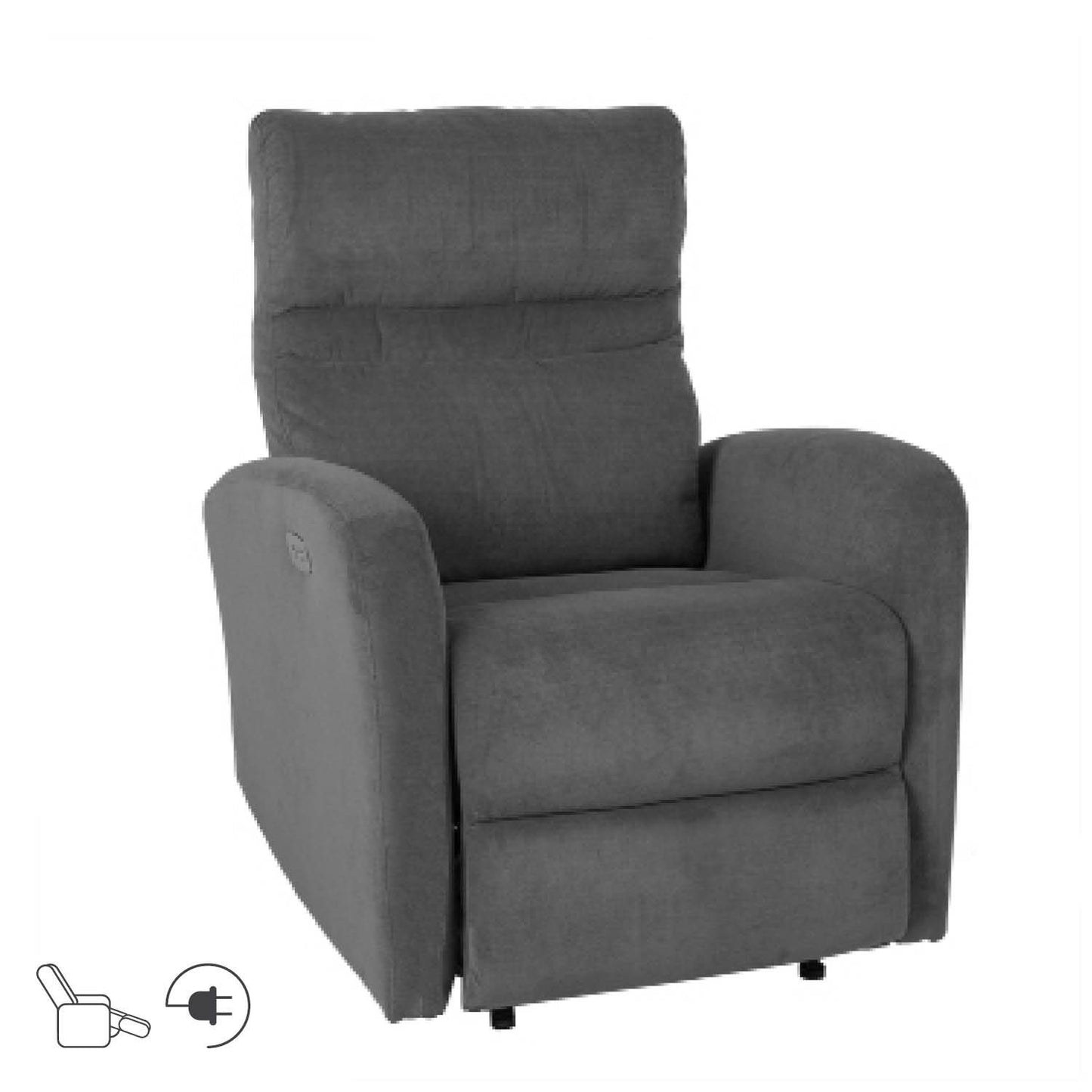 Lounge chair SAHARA with electric mechanism 79x90xH102cm, color: gray 