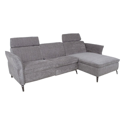 Corner sofa DAYTON LS, electric chair, light gray