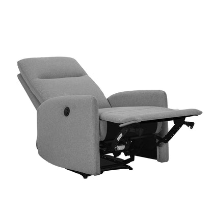 Lounge chair KATY with electric mechanism, light gray 