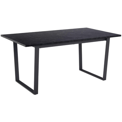 Table AMBLE 160x90xH74cm, black marble