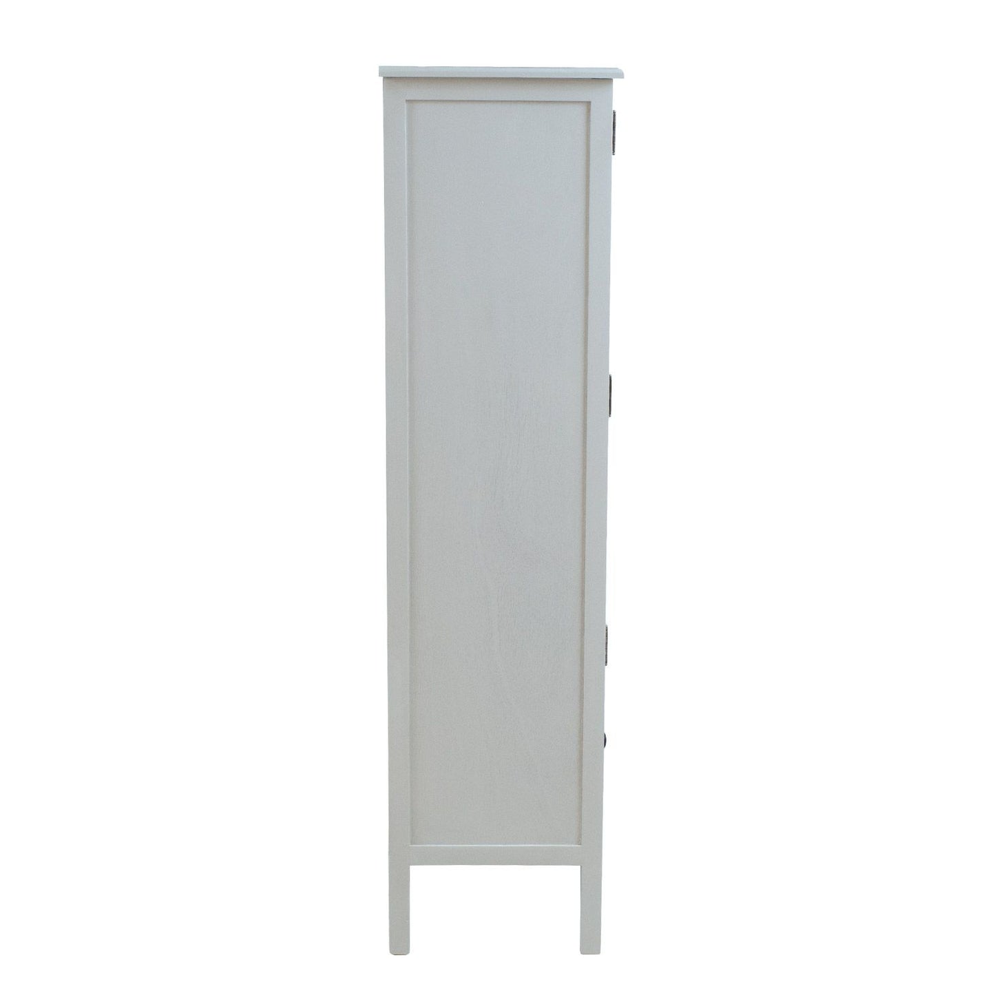 Display cabinet DEVON 80.5x35xH136cm, white