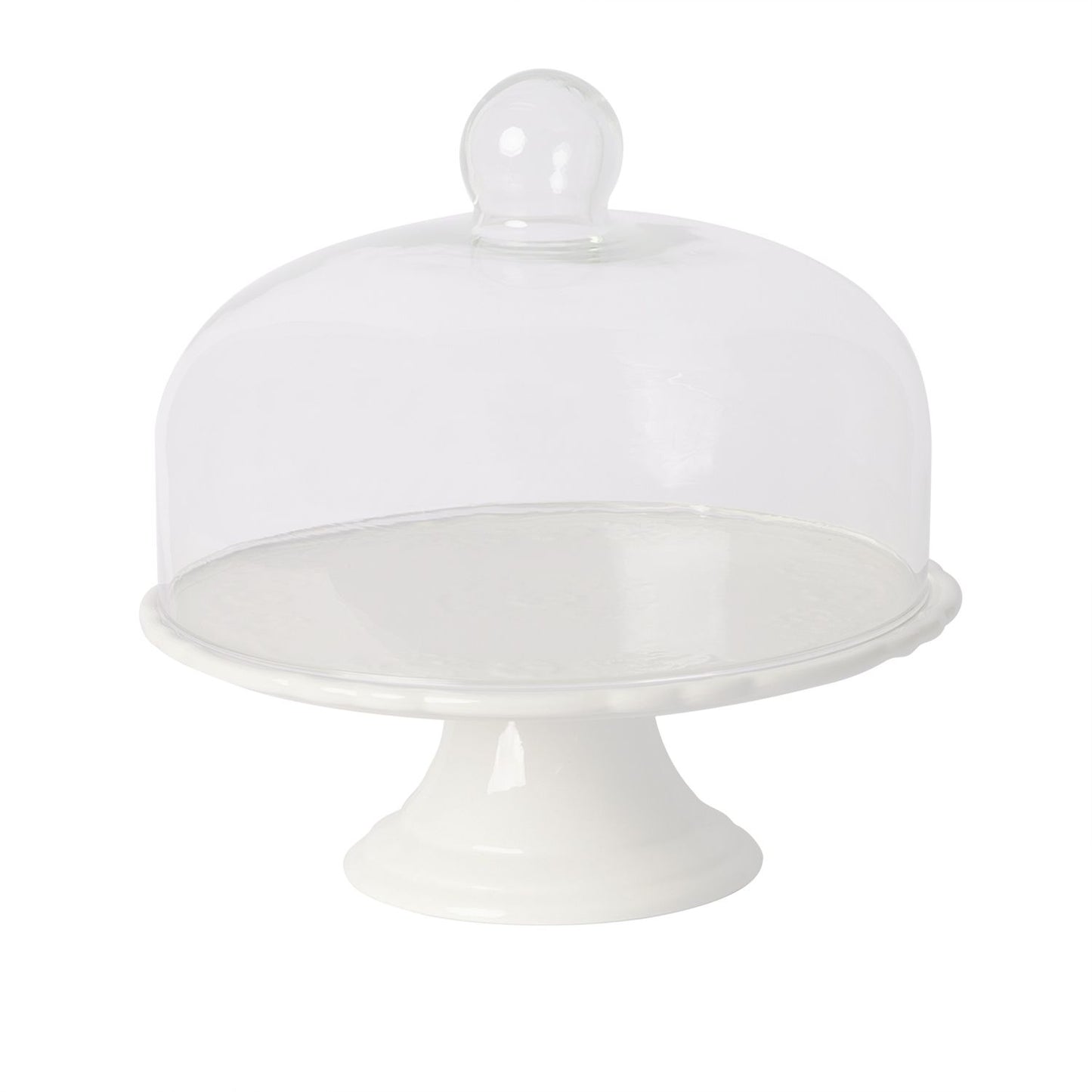 Cake dishes SOFIA, D28xH9.5/27cm, white