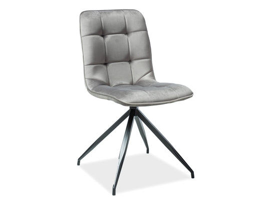 Armchair TEXO VELVET BLACK FRAME/GRAY BLUVEL 14