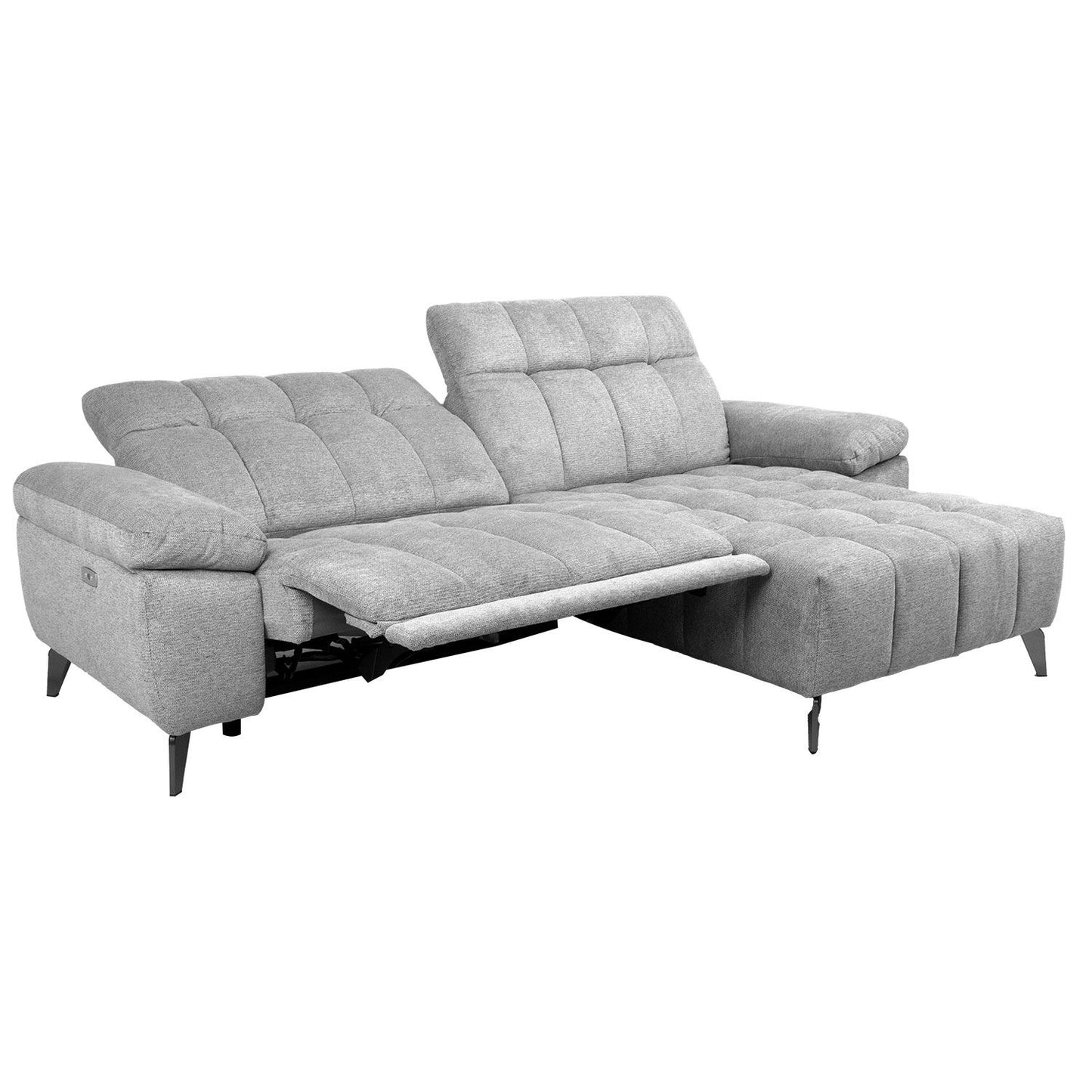 Corner sofa LUZERN LS, light gray