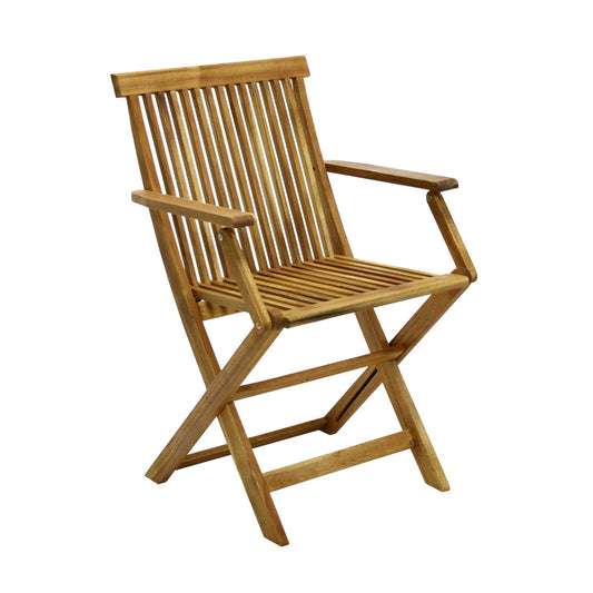 Chair FINLAY with armrests 54x57xH86cm, acacia 