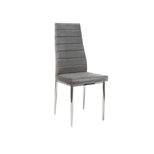 Armchair H261 VELVET CHROME/GRAY BLUVEL14