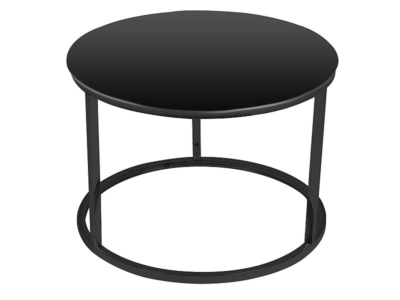 Coffee table ATLANTA D BLACK / BLACK MATTE (SET)