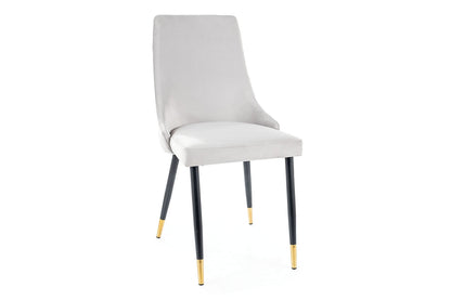 Chair PIANO VELVET BLACK/GOLD FRAME/J. GRAY BLUEWELL 03