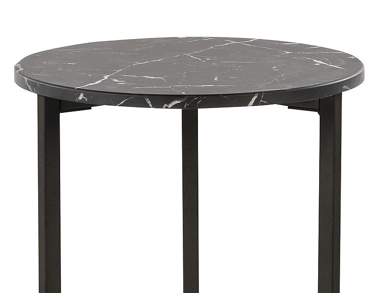 Coffee table RAVELLO BLACK MARBLE EFFECT/BLACK (SET)