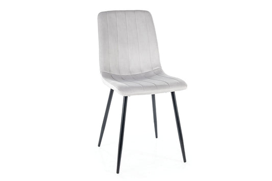 Chair ALAN VELVET BLACK FRAME/J. GRAY BLUEWELL 03 