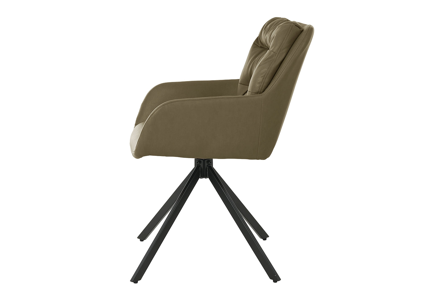 Chair SPELLO BLACK FRAME/OLIVE LEATHER SYNTHETIC. BUFFALO 10