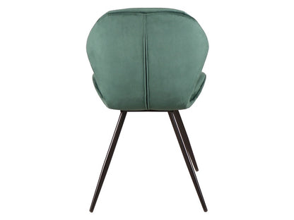 Chair GINGER VELVET BLACK FRAME / GREEN BLUVEL 78