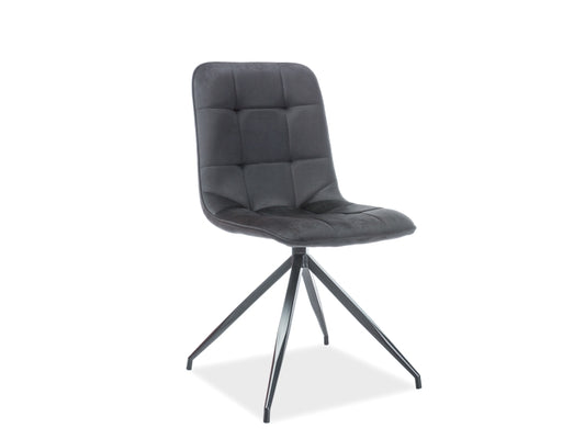 Chair TEXO VELVET BLACK FRAME/BLACK BLUVEL 19