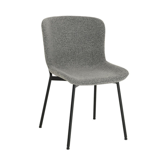 Chair MANOLO gray bukle fabric 