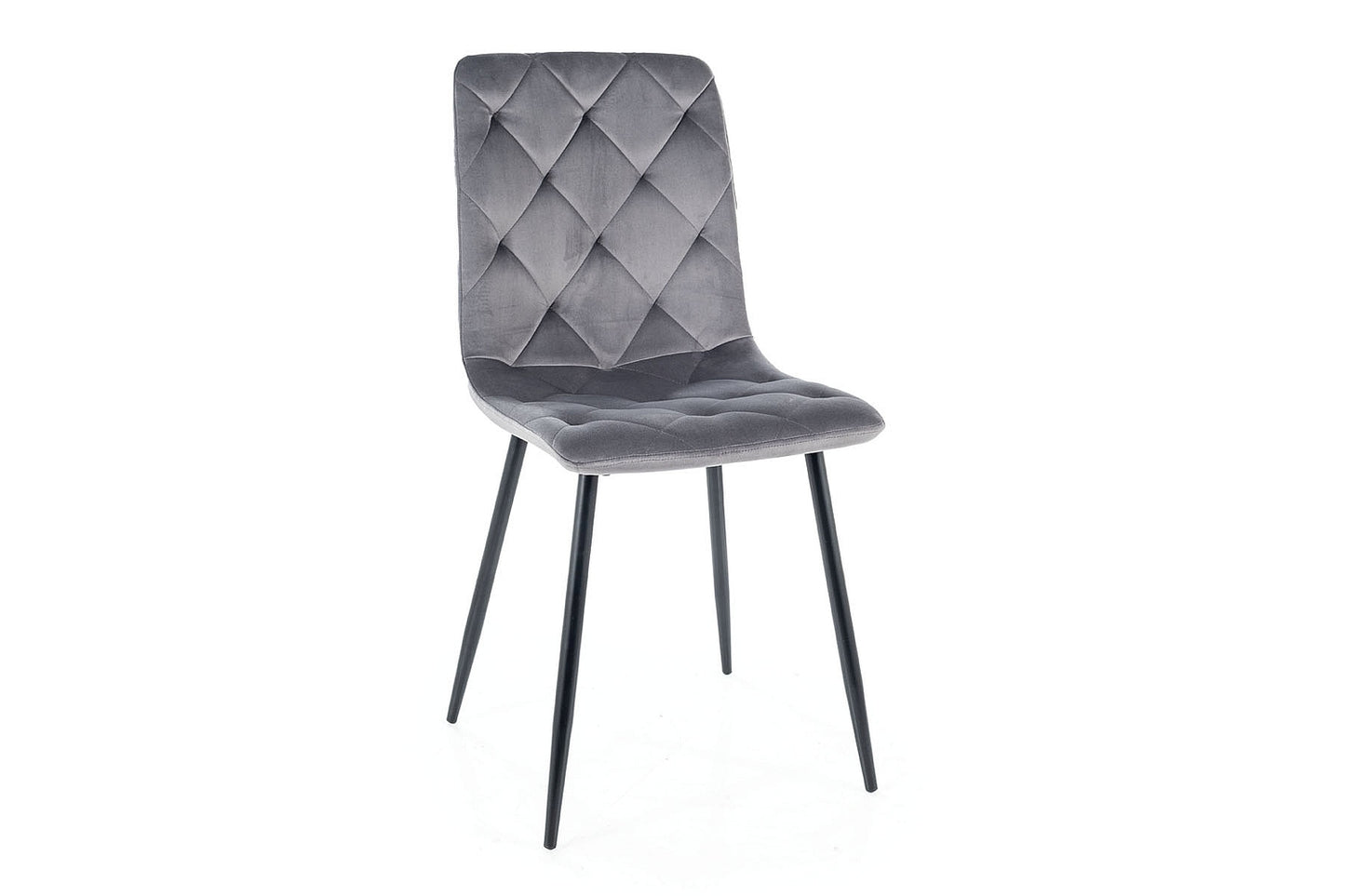 Armchair JERRY VELVET BLACK FRAME/ GRAY BLUEVEL 14