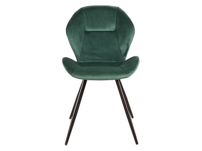 Chair GINGER VELVET BLACK FRAME / GREEN BLUVEL 78