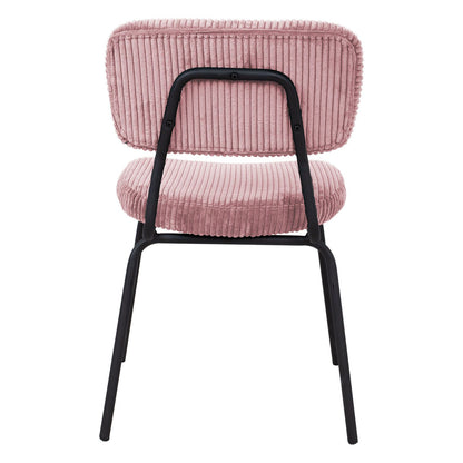 Chair KEIU 46x51xH76cm, vintage pink velvet 