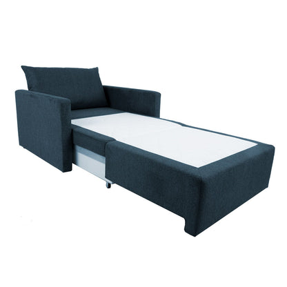 Lounge chair bed COLOGNE dark blue 